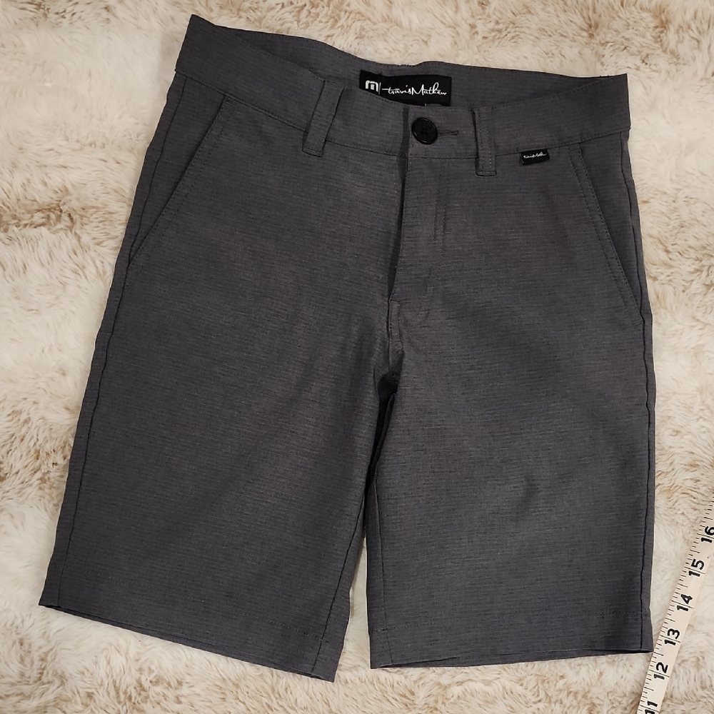 Marc Anthony Gray Flat Front Shorts